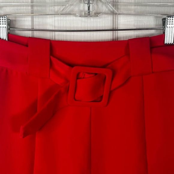 Lovers + Friends Sz S Mini Skirt Belted Dark Coral - Picture 2 of 8